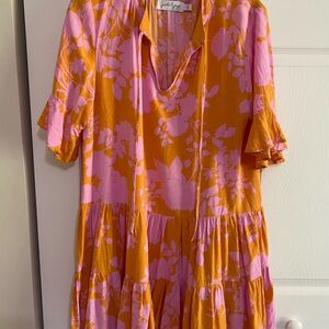 Petal & Pup Pink and Orange Floral Dress